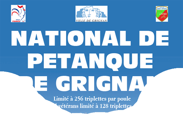 Click pour agrandir le NATIONAL de Pétanque de Grignan 2024
